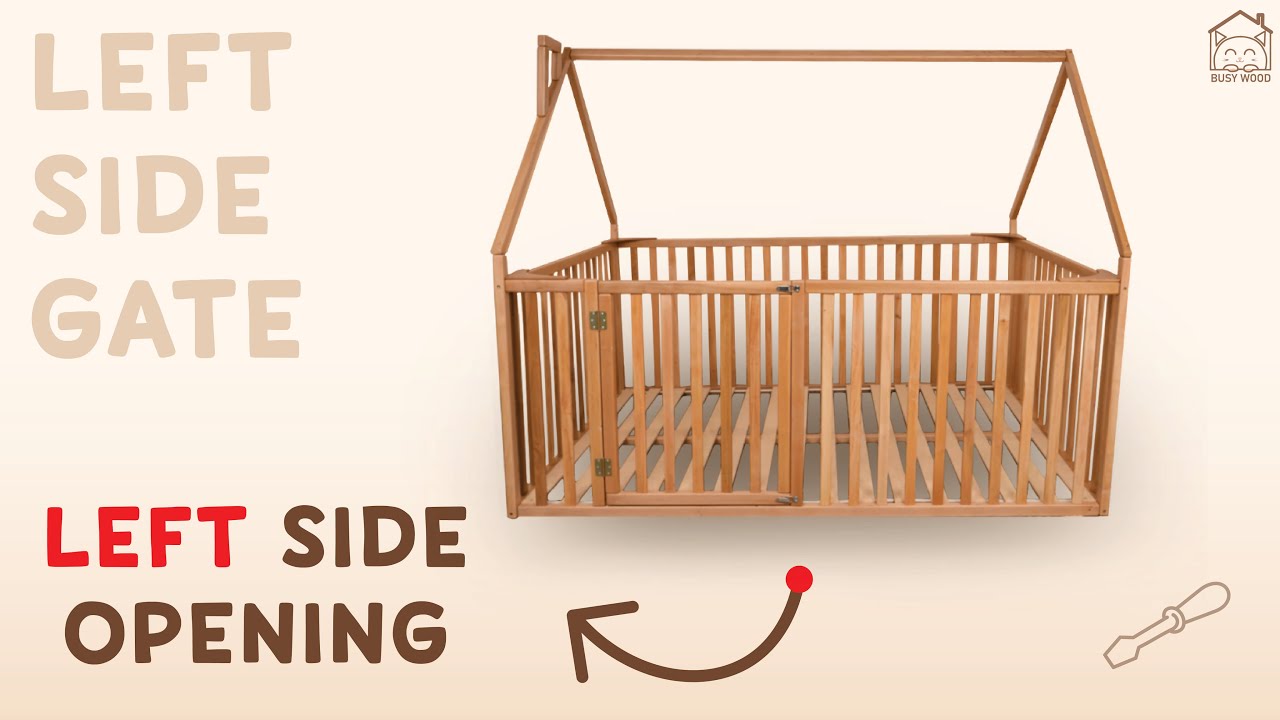 Assembly Model 21 75x54 in Floor&Slats Options:  Left side gate, Left side opening