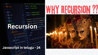 Recursion in JavaScript Explained in Telugu