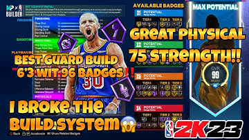 UNBELIEVABLE BEST STEPHEN CURRY BUILD IN 2K23| 6’3 96 BADGES