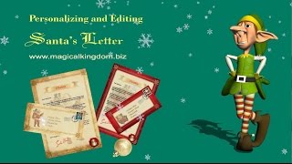How to Personalize Santa's Letter Using Magical Kingdom Edit & Print Application screenshot 3