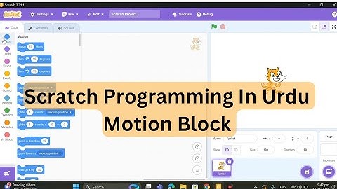 Scratch Programming Motion Block 