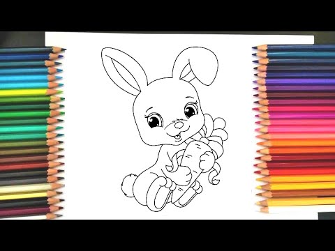 COLOURING CUTE BUNNY | MEWARNA ARNAB YANG COMEL COLOURING IS FUN