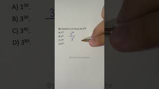 Potenciação | Exponenciação | Um terço de 3^90