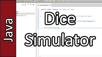 Dice Simulator - Java Programming Tutorial #25 (PC / Mac 2015)