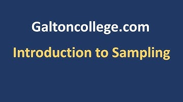 Introduction to sampling