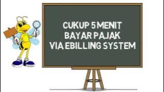 eBilling : Bayar Pajak Online via SSE Pajak