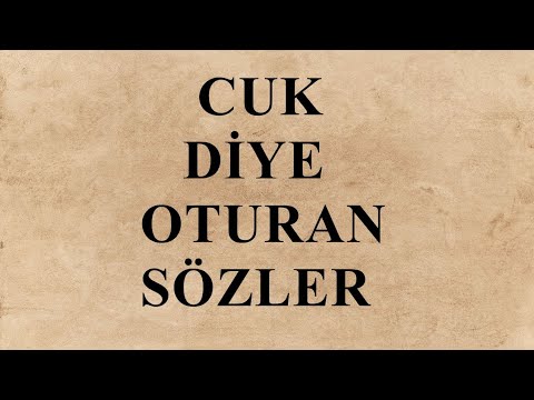 Cuk Diye Oturan Sözler