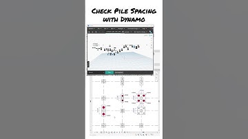Automatic Check Pile Spacing with Dynamo #revit #revitbim #dynamobim #revitdynamo #automation