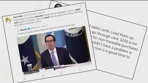 VERIFY: No, the government will not track your transactions if you use stimulus debit cards