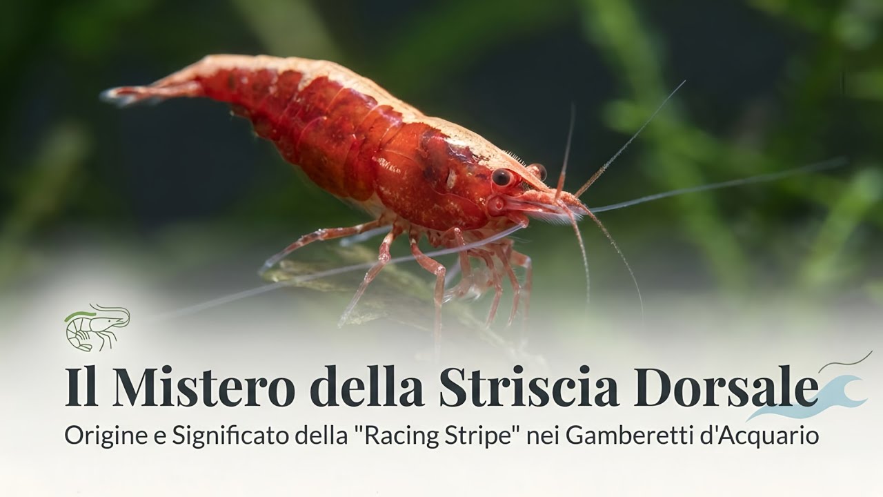 IL MISTERO DELLA BARRA DORSALE: ORIGINE E SIGNIFICATO DELLA RUSTY TRAIT  NEI GAMBERETTI D'ACQUARIO.