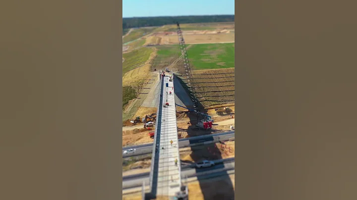 New Railroad Bridge over I-77 to future Scout Motors #southcarolina #bridgeconstruction #railroad