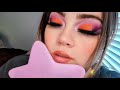 Orange + Purple MakeUp Tutorial (colorful)