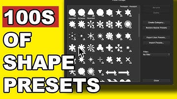 Tool presets create / manage shape tools in Affinity Photo tutorial