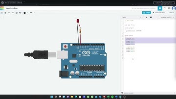 Señal SOS Arduino Tinkercad
