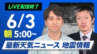 ウェザーニュースの配信のサムネイル画像