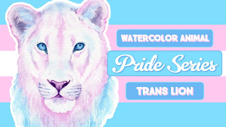 Transgender Lion Painting | Watercolor Animals Pride Series | #WorldWatercolor...