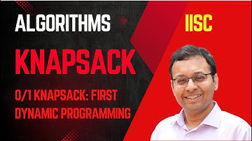 Algorithms: DAA (IISc): Lec 4D. 0/1 Knapsack Problem: First Dynamic Program