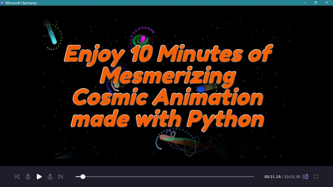 10 Minutes of a Mesmerizing Cosmic Screen Saver Animation made with ...