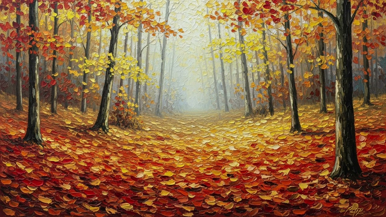 Relaxing 4K ART TV Screensaver | Serene Fall Colors for Living Room Gallery TV