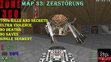 Doom 2 Zone 300 Map 33 : Zerstörung ( Ultra Violence 100% )