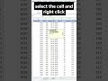 Excel trick u should know!!!  #exceltutorial  #excelwithraju