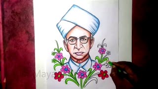 Sarvepalli radhakrishnan drawing / Radhakrishnan drawing / Dr. Radhakrishnan drawing