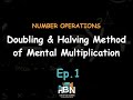 Doubling & Halving Method of Mental Multiplication | JHS & BECE Maths