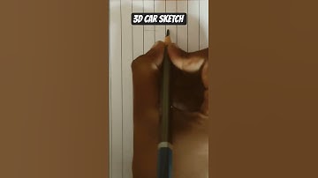 3d car sketch video #shortvideo #art #youtubeshorts #youtube #song #short #shortsfeed