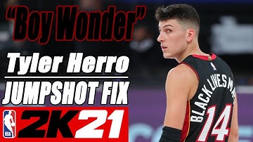 Tyler Herro Jumpshot Fix NBA2K21 with Side-by-Side Comparison