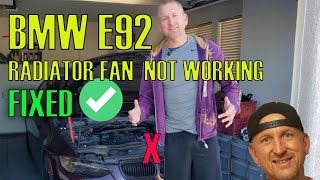 BMW E90 RADIATOR FAN NOT WORKING(EASY FIX)