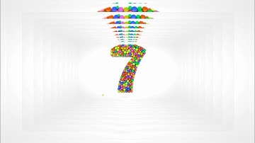 LEARN NUMBER 7ON 3D COLOR BALL/ INSPIRED BY PREVIEW 2 EFFECTS 