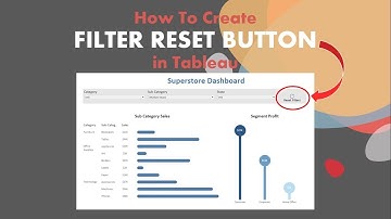 How To Create Filter Reset Button in Tableau