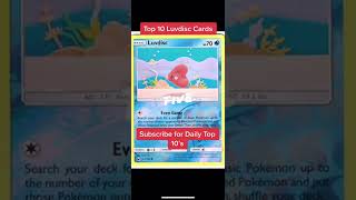 Top 10 Luvdisc #Pokemon Cards #shorts