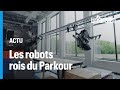 Tatsunis  des robots rois du parkour sans faute salto arrire compris