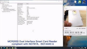 MCR2000 Dual Interface Smart Card Reader compliant with ISO7816，ISO14443 A