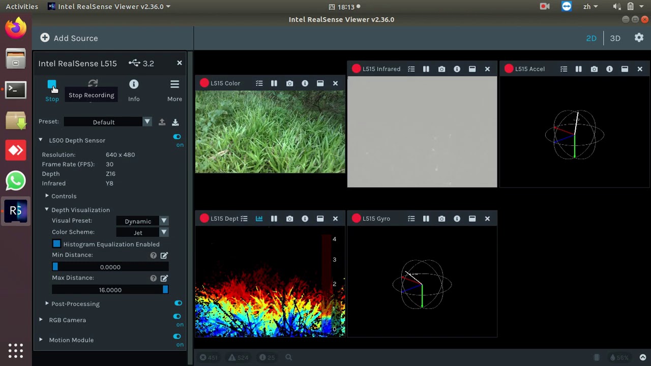 Intel Realsense L515 Sensor Testing