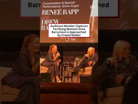 Video Of Drew Barrymore Stalker Crashing 92Y Event With Reneé Rapp Drewbarrymore Reneerapp
