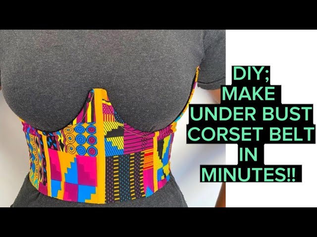 How to cut and sew a perfect corset belt 