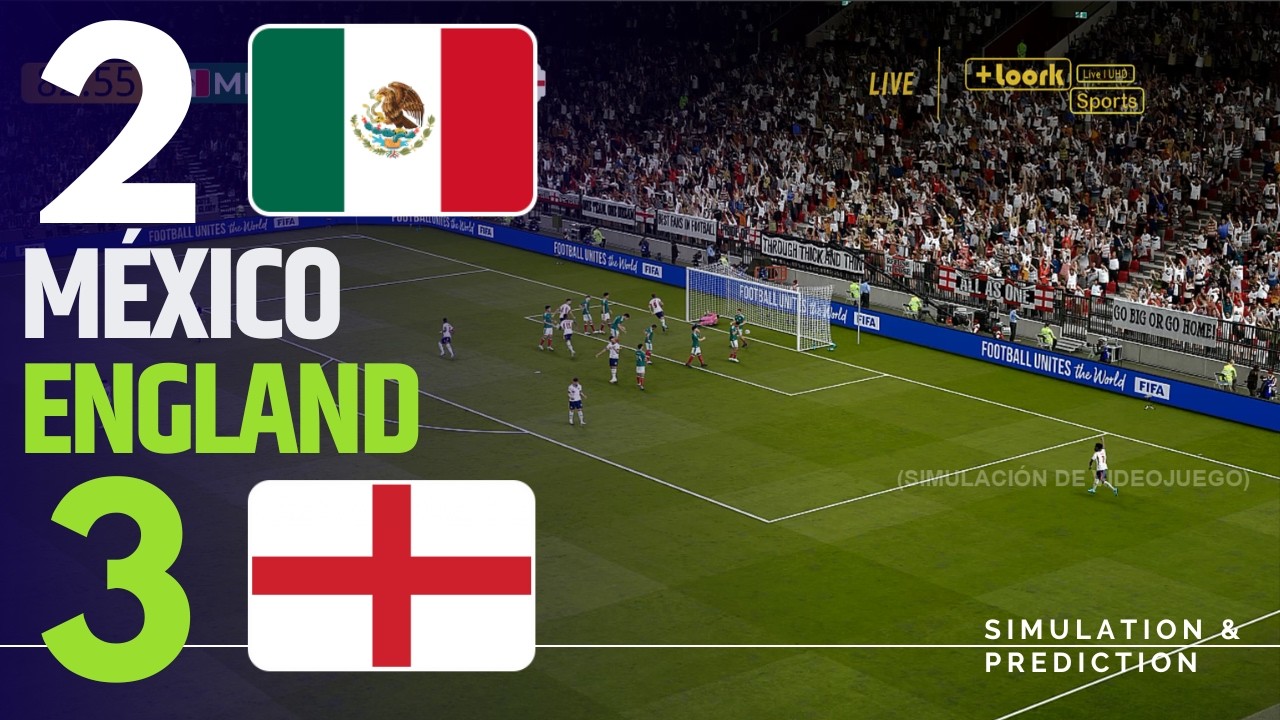 ⚽ México 2-3 Inglaterra | Highlights  |  Copa Mundial 2026 | Simulación/Recreación Videojuego