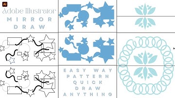 Mirror Draw In Adobe Illustrator | Illustrator Tutorial | #easy #illustrator