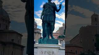 Julius Caesar Statue in Rome 🇮🇹 #shorts
