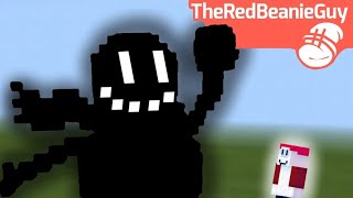 i made a big snowman statue in minecraft @TheRedBeanieGuy