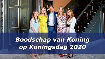 Boodschap van Koning Willem-Alexander op Koningsdag 2020