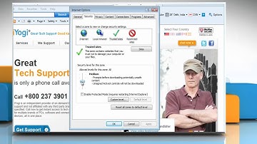 Internet Explorer® 9: Change the security settings on Windows® Vista