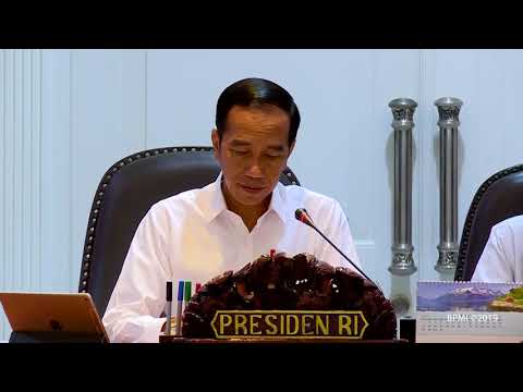 Presiden Pimpin Ratas Pagu Indikatif Tahun Anggaran 2020 Kantor Presiden 15 Juli 2019
