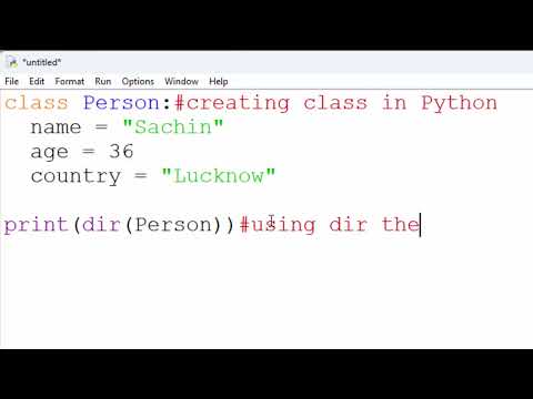 Use of predefined function dir in Python@COMPUTEREXCELSOLUTION