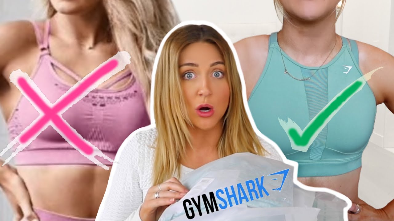 GYM SAFE? GYMSHARK MINIMAL TRAINING SPORTS BRAS TRY ON HAUL REVIEW