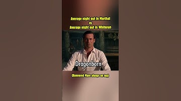 Average night out in Morthal vs Average night out in Whiterun! #skyrim