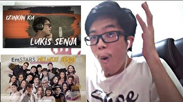 EmSTARS - Melukis Senja (Official Lyric Video) | VIDEO REAKSI!