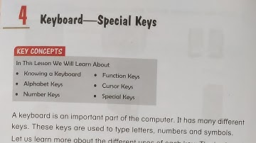 Class-2|Ch- 4|Computer|Keyboard--A Special Keys|#viral #youtube #letslearntogether #subscribe